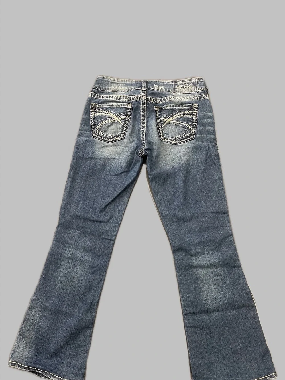 Silver Jeans Women's Washed Blue Flare Denim - Picture 3 of 3